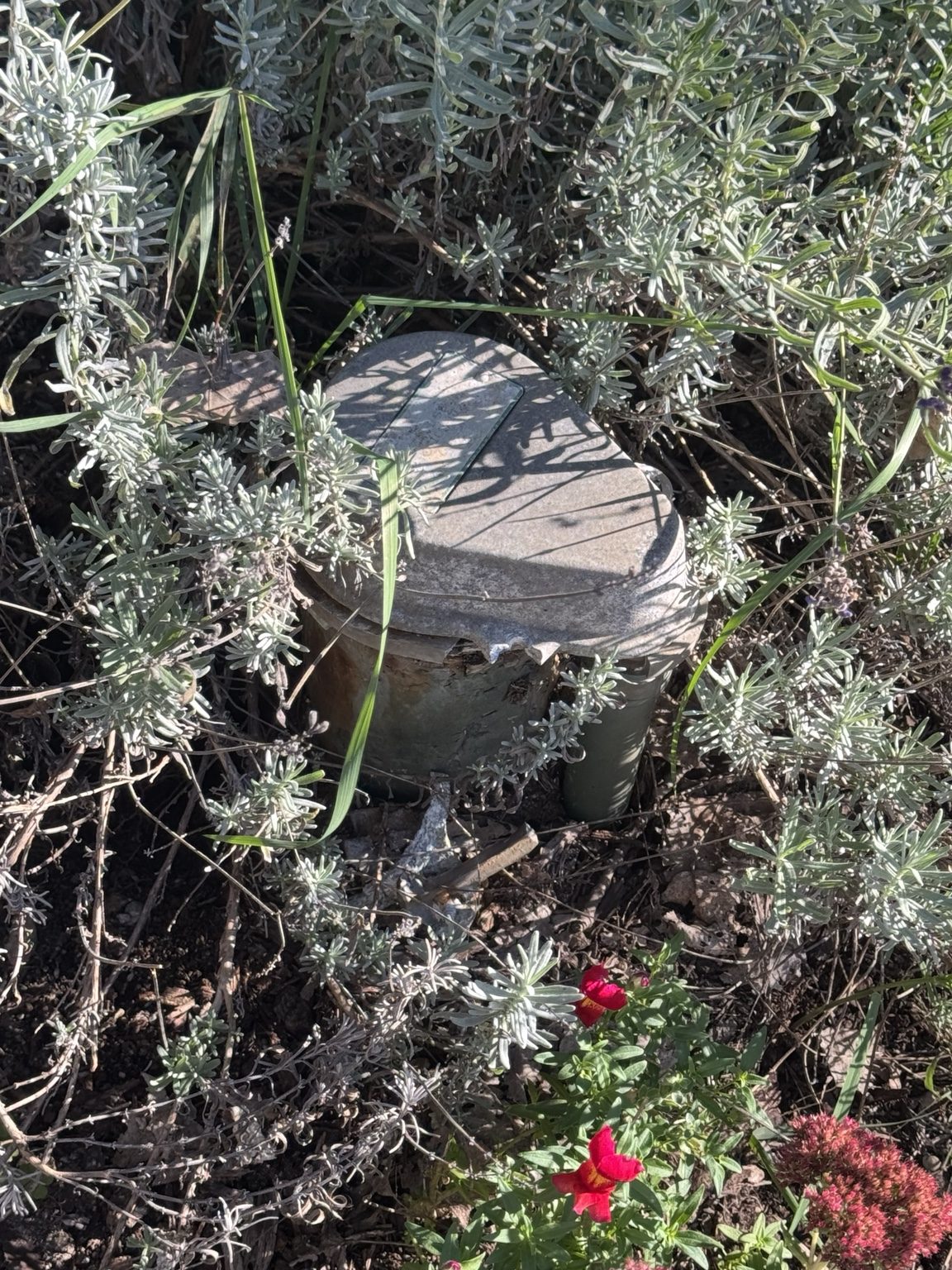 Valve-box area documented during a 15-zone well-pump irrigation winterization in Shelby Township Michigan