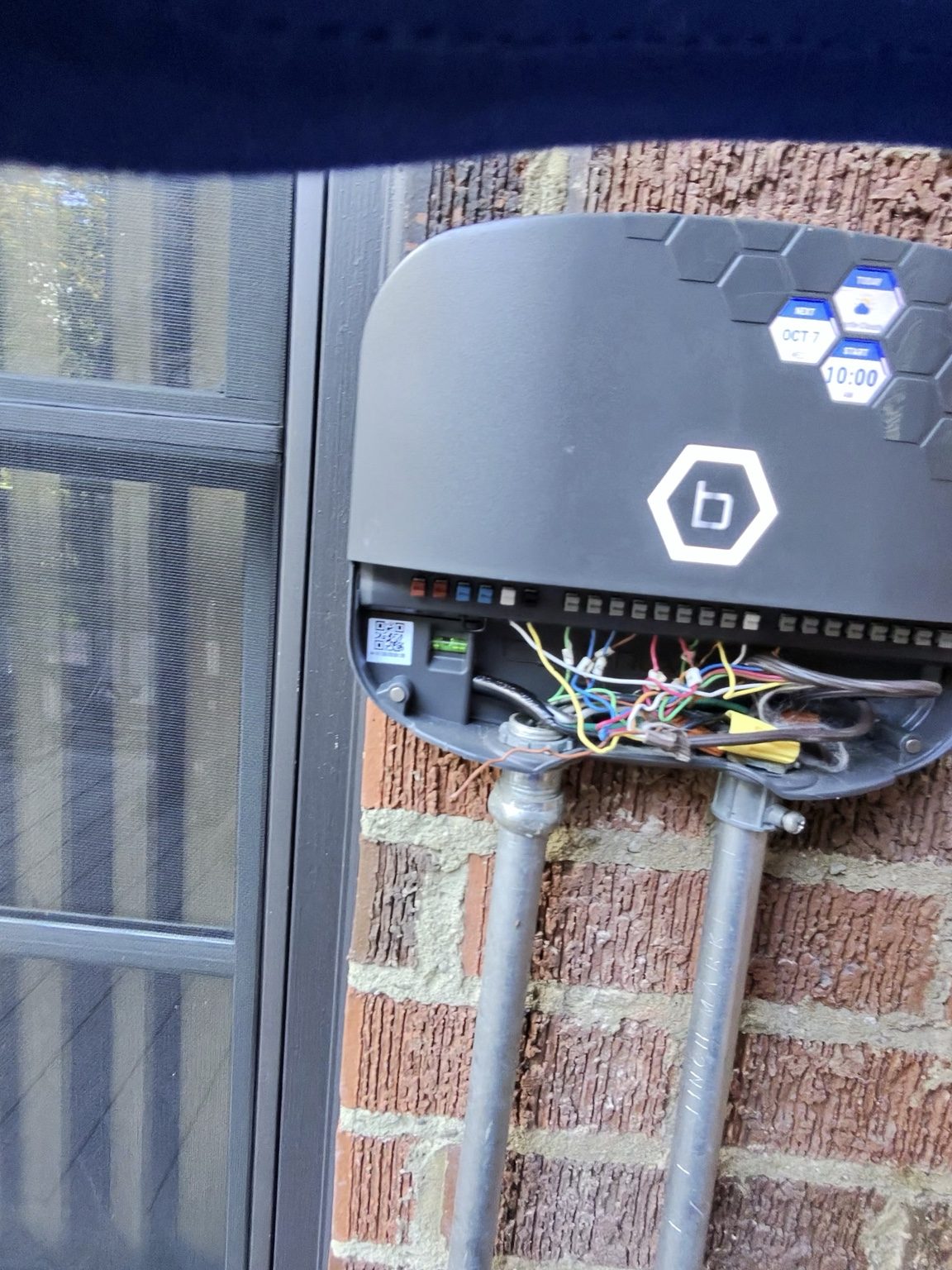 Sprinkler controller wiring documented during Royal Oak irrigation troubleshooting