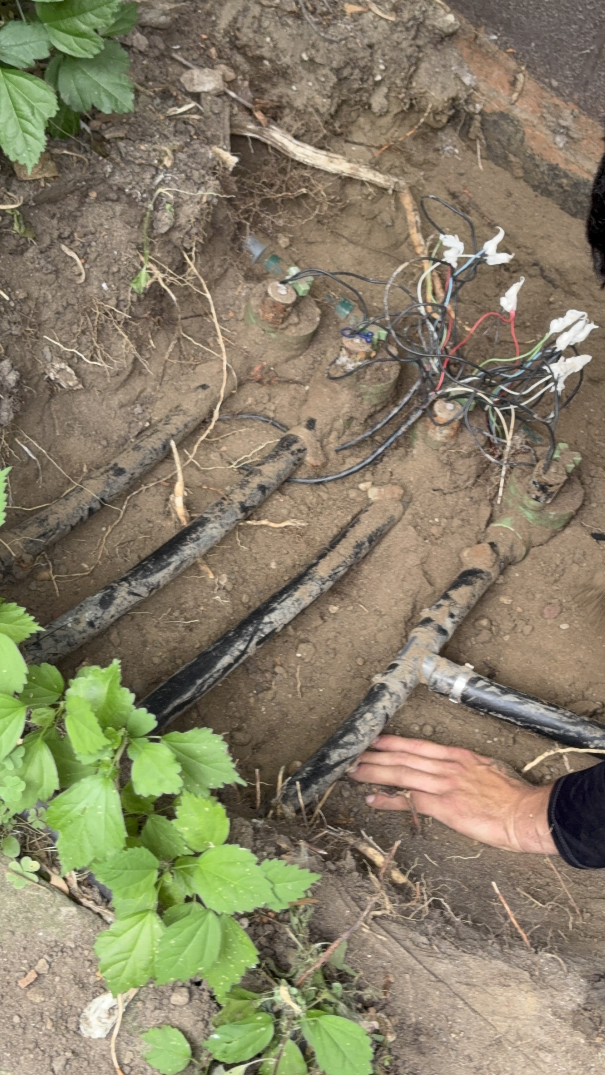 During Repair project image for Shelby Township Sprinkler System Revamp: Complete 9-Valve Manifold Replacement, Wire Tracking & Irrigation Repair