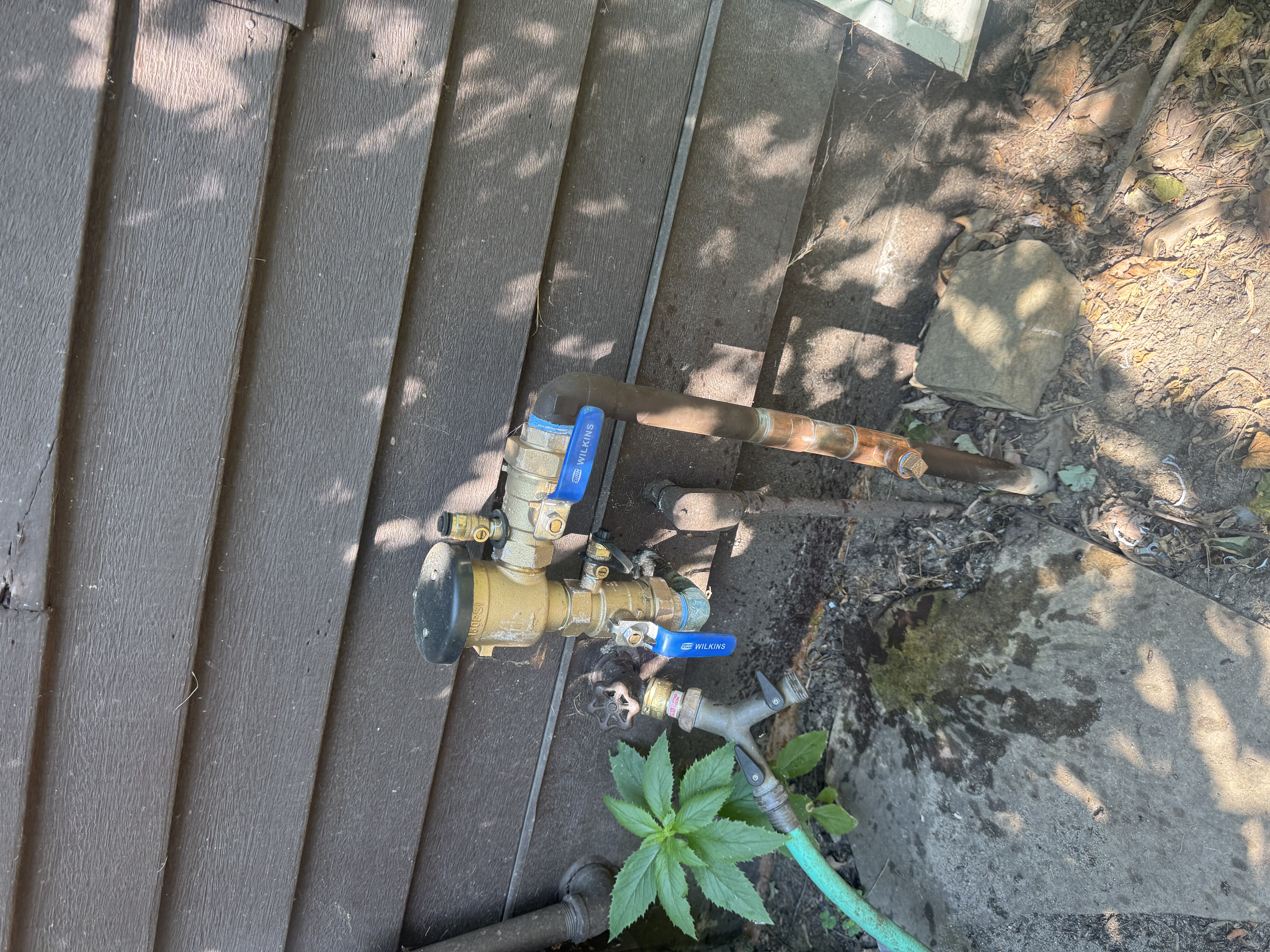 Before project image for Shelby Township Sprinkler System Revamp: Complete 9-Valve Manifold Replacement, Wire Tracking & Irrigation Repair