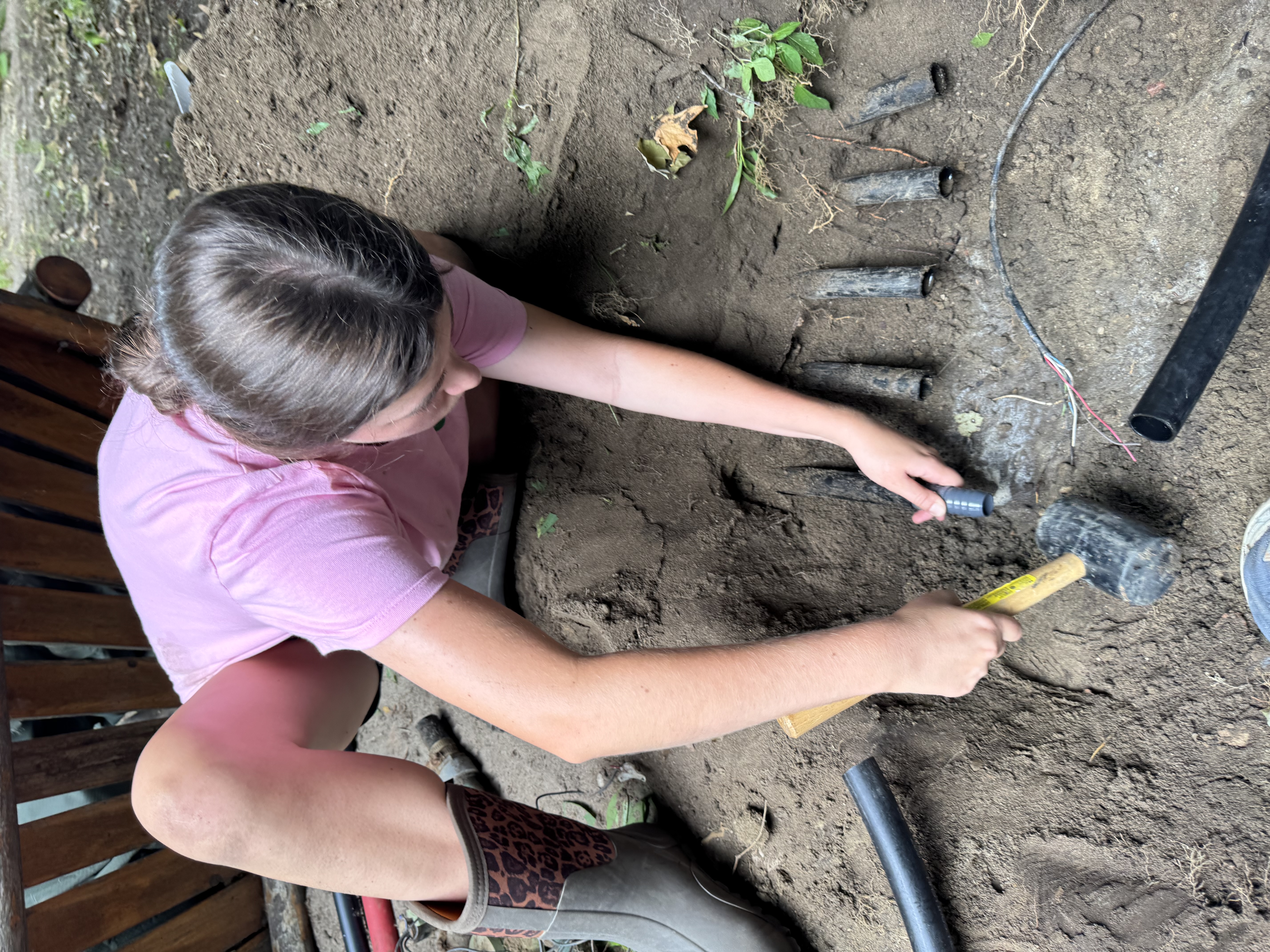 During Repair project image for Shelby Township Sprinkler System Revamp: Complete 9-Valve Manifold Replacement, Wire Tracking & Irrigation Repair