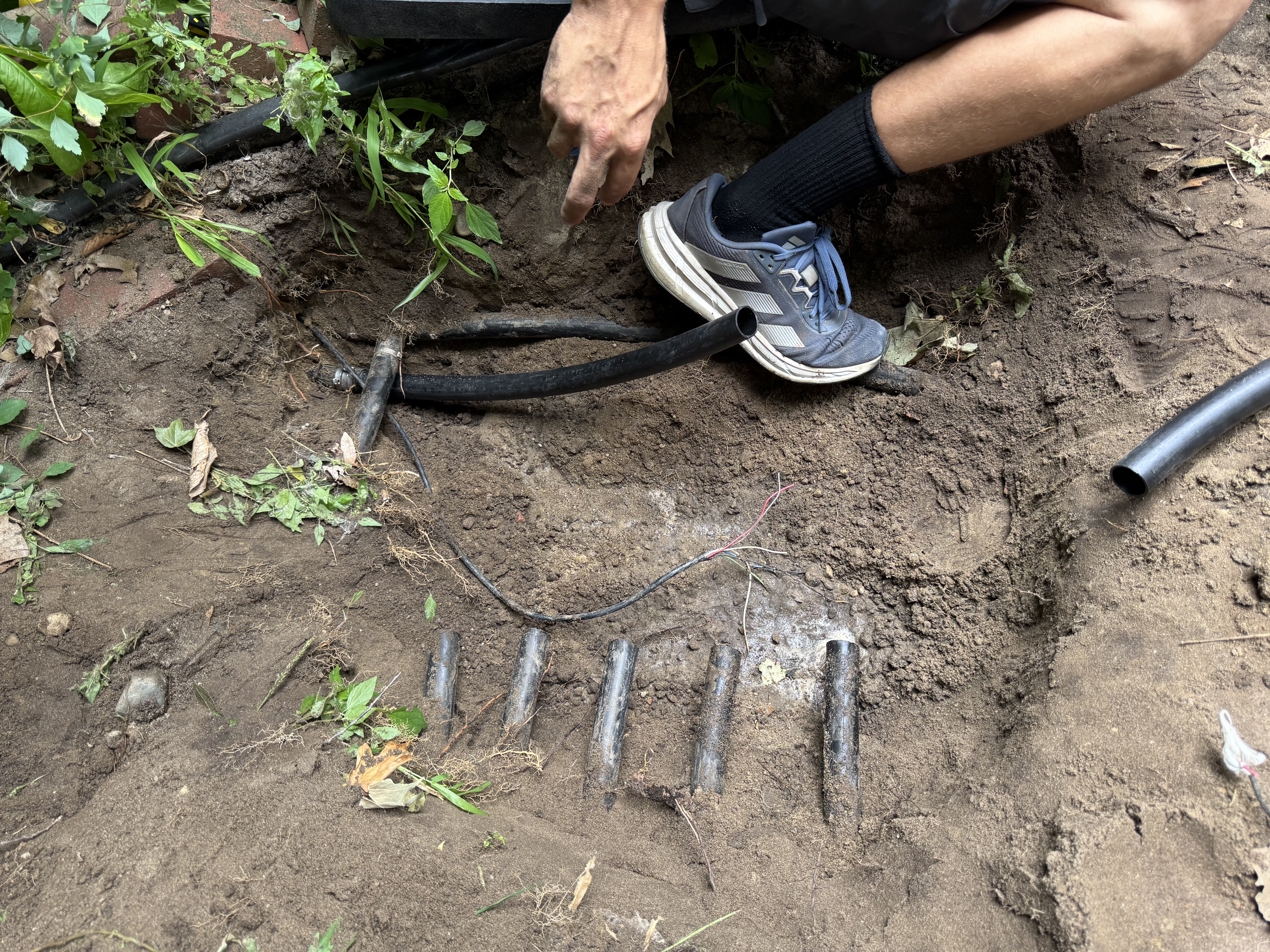 During Repair project image for Shelby Township Sprinkler System Revamp: Complete 9-Valve Manifold Replacement, Wire Tracking & Irrigation Repair