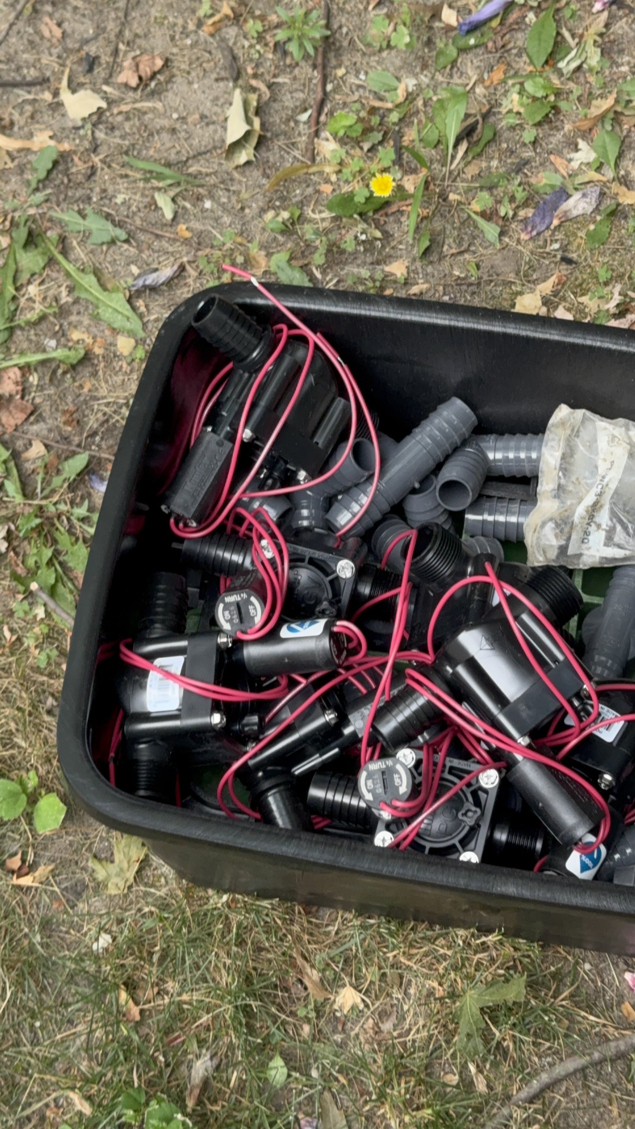 During Repair project image for Shelby Township Sprinkler System Revamp: Complete 9-Valve Manifold Replacement, Wire Tracking & Irrigation Repair